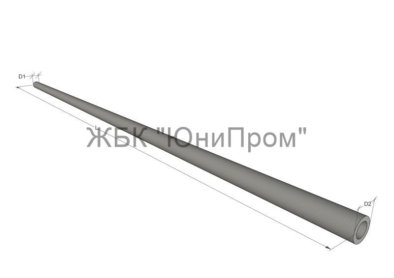 Опоры линий электропередач круглого сечения